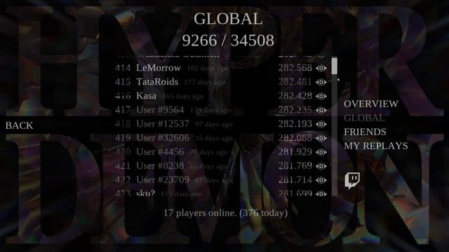 HYPER DEMON - Leaderboard UI смотреть онлайн