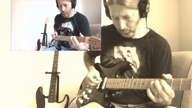 Pink Floyd 'Another Brick - Part 1- cover with a $350 Ebay Strat through a Fender Mustang 1 amp смотреть онлайн