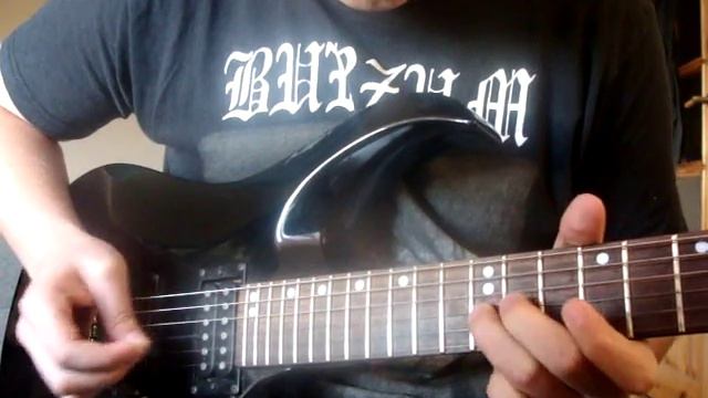Burzum - Key to the gate solo (guitar cover) смотреть онлайн