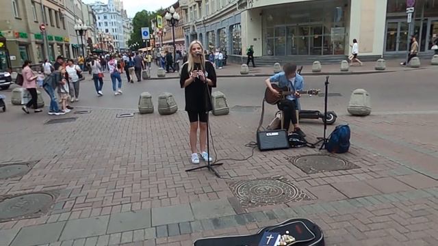 Егор Натс - Соврал. Cover. Кавер. Живое выступление на Арбате в Москве. Music. WorldSun смотреть онлайн