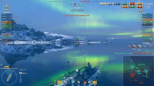 Destroyer "YOLO Emilio" on map Northern Lights - World of Warships смотреть онлайн