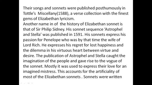 THE ENGLISH SONNET смотреть онлайн