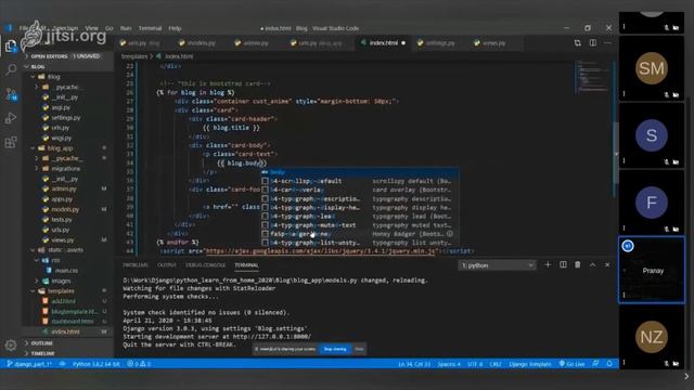 #7 Building Blog Backend Part-2 | Learn Python From Home by TinkerHub MES Marampally смотреть онлайн