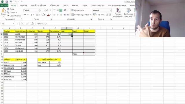 Ejercicios Excel #1 - Facturas смотреть онлайн