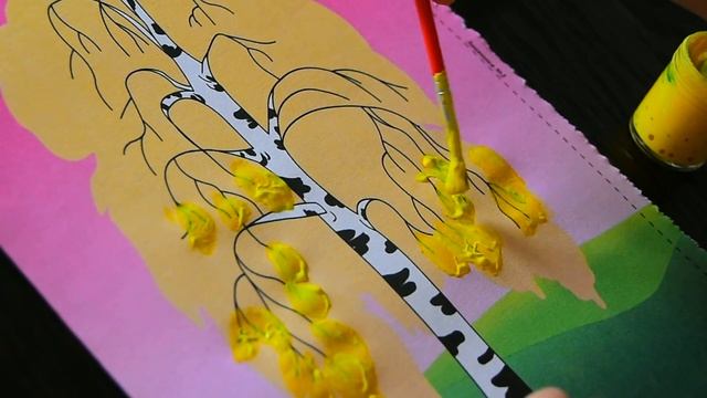 Чем занять ребенка 3-4 лет? Развивашки для детей. Рисуем берёзку! смотреть онлайн