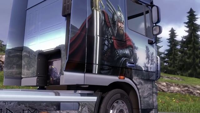 Euro Truck Simulator 2 - Fantasy Paint Jobs DLC смотреть онлайн