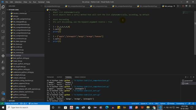 List sort Function #119 #lingarajtechhub смотреть онлайн