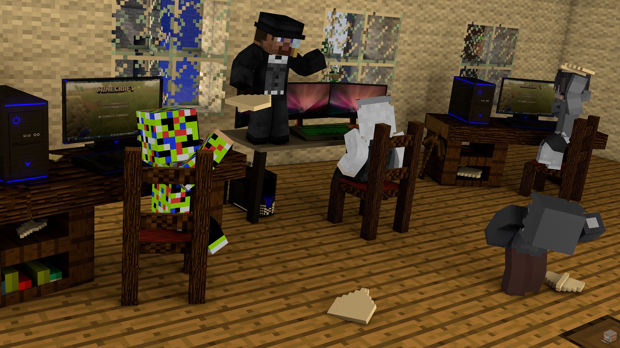 Строю компьютерный клуб в майнкрафте (часть 2) смотреть онлайн