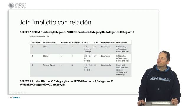 SQL. JOIN implícito y tipos de JOIN | 20/25 | UPV смотреть онлайн