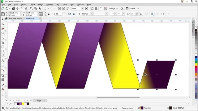 Alphabet M Logo Design - CorelDRAW Tutorial смотреть онлайн