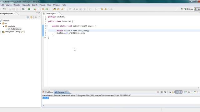Basic Java Tutorial Part 8 Math Class смотреть онлайн