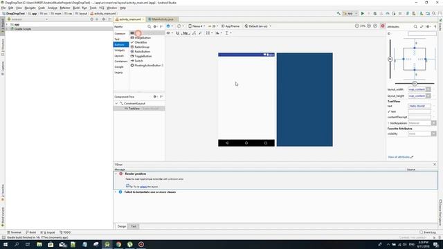 Android Tutorial - Failed to load AppCompat ActionBar with unknown error смотреть онлайн