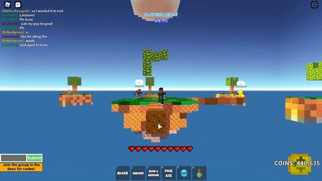 ROBLOX SKYWARS PLAYING WITH FANS( test upload) смотреть онлайн