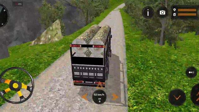Axor Simulator Wood Transport - Mercedes Axor Truck Simulator - Android Gameplay смотреть онлайн