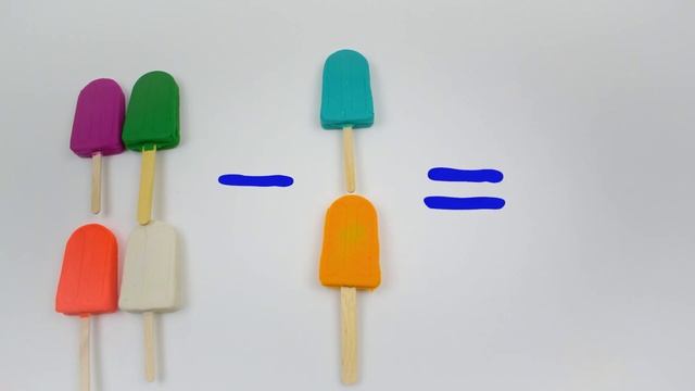 Учимся считать играя, примеры на вычитание  Развивающие мультики