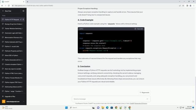 Python http request hangs endlessly смотреть онлайн