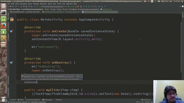 Android Tutorial 2019 - Android Saving State of Activity смотреть онлайн