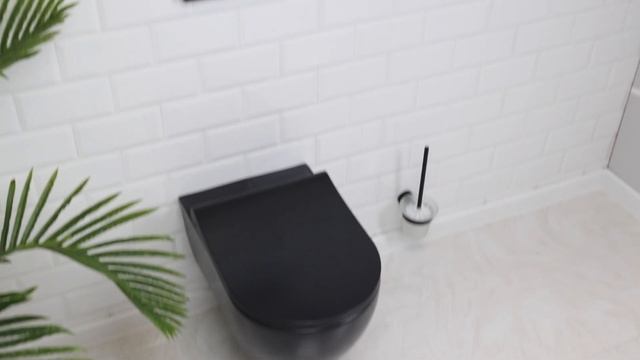 Унитаз подвесной Deep, Quarter Bath, черный смотреть онлайн