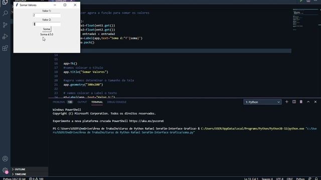 Aula 2 Python no Tkinter Corrigindo o erro da aula 1 смотреть онлайн