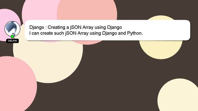 Django : Creating a jSON Array using Django смотреть онлайн