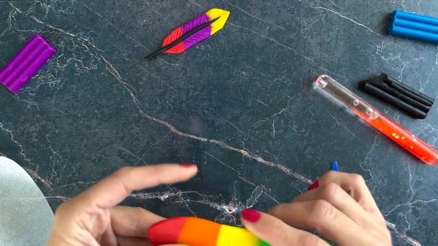 Как слепить перо попугая! смотреть онлайн