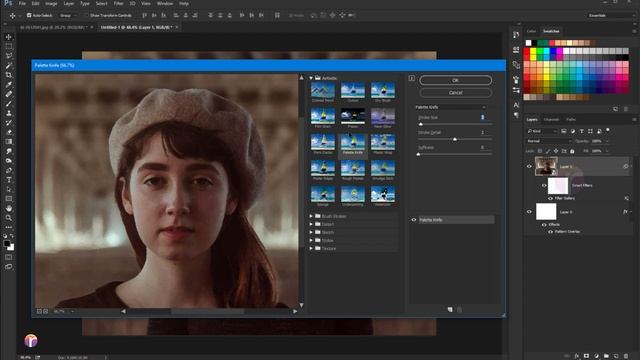 Watercolor portrait Painting Effect in Photoshop смотреть онлайн