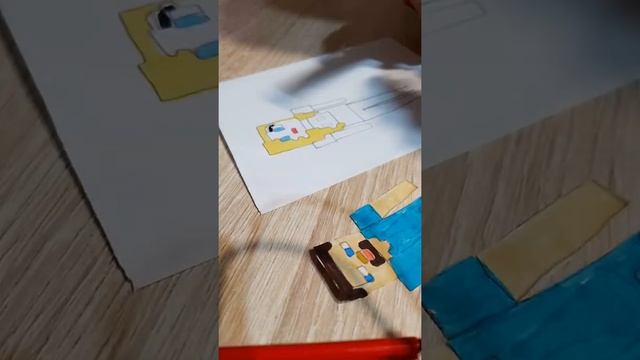 Нарисовала свой скин #майнкрафт смотреть онлайн