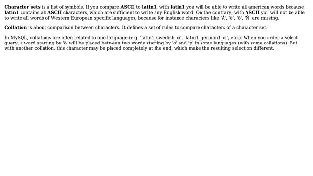 Software Engineering: What is the difference between collation and character set? (2 Solutions!!) смотреть онлайн