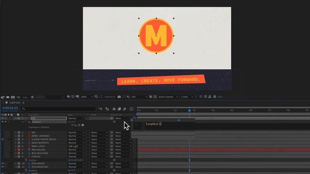 After Effects: How To Use the loopOut () Expression смотреть онлайн