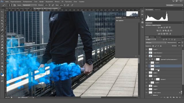 PhotoShop Как сделать красивую Аватарку с Дымовой шашкой? смотреть онлайн