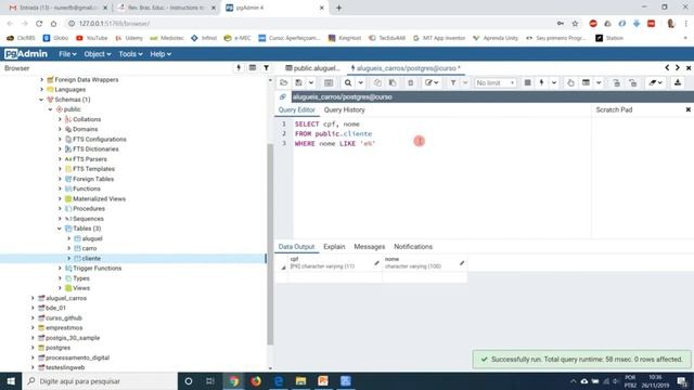 Curso de SQL com Postgres - Aula 14 - Like смотреть онлайн