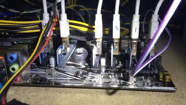 Asus Prime Z270 и видеокарты GTX1060 7шт и 8шт на плате. смотреть онлайн