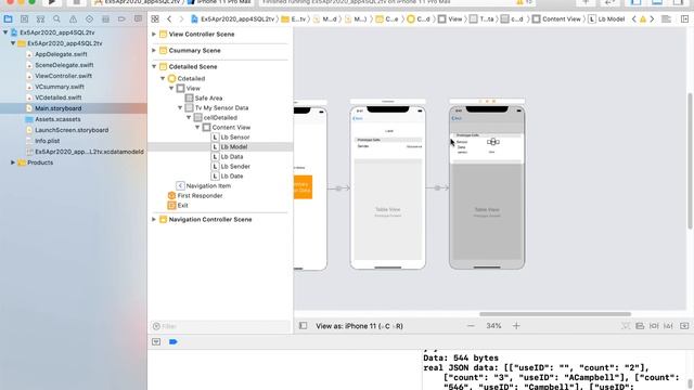 Display JSON data from a remote database ton TableView, and further to bring details on another TV смотреть онлайн