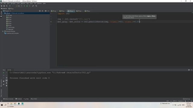 5 Effects on image with Python смотреть онлайн