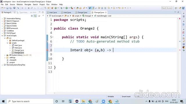 Java 8 features :: Lambda Expression Example Part 1 | Java 8 features for Beginners смотреть онлайн