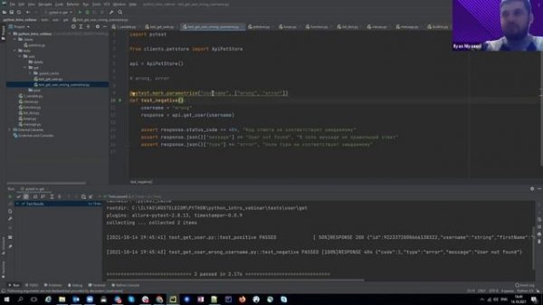 Школа джунов Вебинар 18 автоматизация API с Python