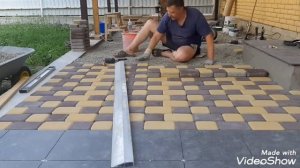 ПОЛ ВЕРАНДЫ ИЗ ТРОТУАРНОЙ ПЛИТКИ