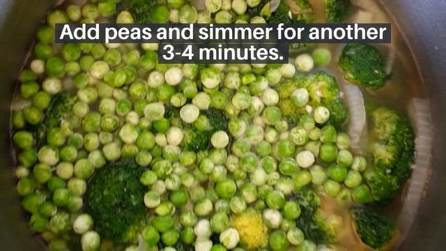 How To Make Broccoli & Pea Soup