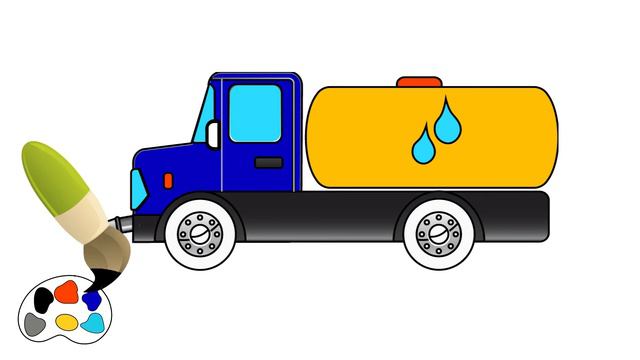 WATERING MAСHINE. Coloring cars / Toons for kids. Nashe vse смотреть онлайн