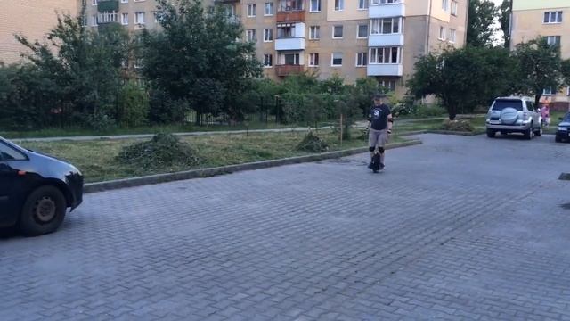 Моноколесо, первая поездка, обучение, Kingsong ks16s смотреть онлайн