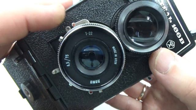 LOMO LUBITEL 166B Medium 6x6 Russian USSR TLR camera #85735706 смотреть онлайн