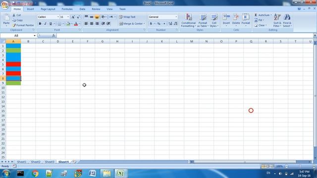 Replace Cell Color in Excel 2007