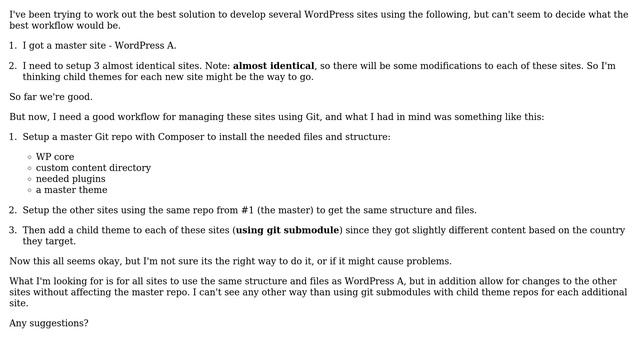 Wordpress: WordPress master + child themes + Git workflow смотреть онлайн