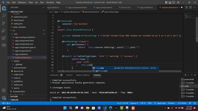 Directive In Angular - Button Directive 'warning', 'success', 'info' смотреть онлайн