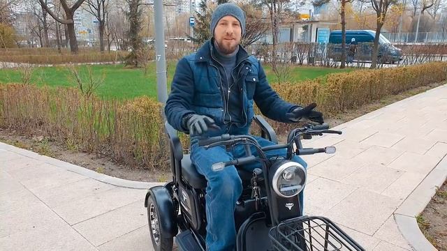 СЕМЕЙНЫЙ ЭЛЕКТРО-ТРИЦИКЛ Rutrike Бумеранг 650W | Тест-драйв и обзор по технике смотреть онлайн