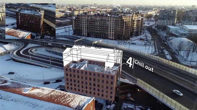 Велоотель. Реконструкция дома, которого касается мост Бетанкура, Санкт-Петербург. смотреть онлайн