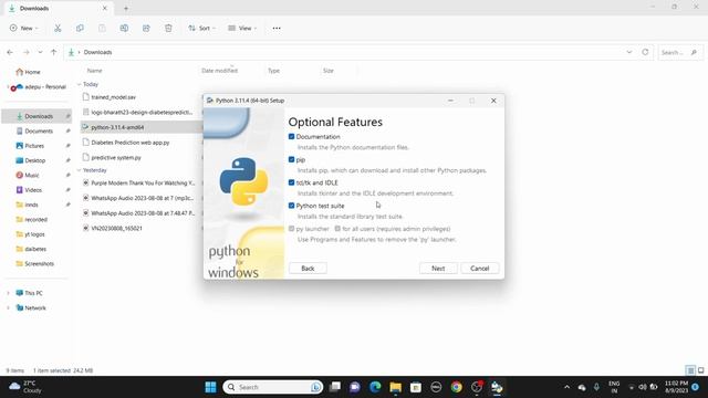how to install python on windows 10/11 (2024) | #part 1.2 | python course смотреть онлайн