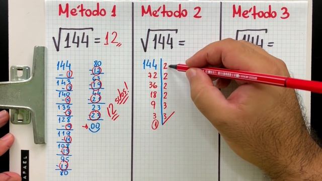 ⚠️ Como Calcular RAIZ QUADRADA de 3 Modos Diferentes смотреть онлайн