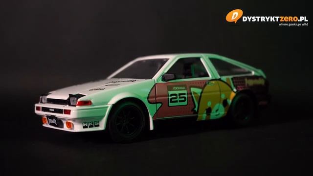 Model samochodu Aggretsuko 1/24 - 1986 Toyota Trueno AE86 смотреть онлайн