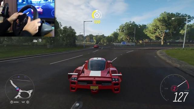 Ferrari FFX + Logitech G923 TRUEFORCE | Forza Horizon 4 ➤ Геймплей на руле (Gameplay) | Обзор смотреть онлайн